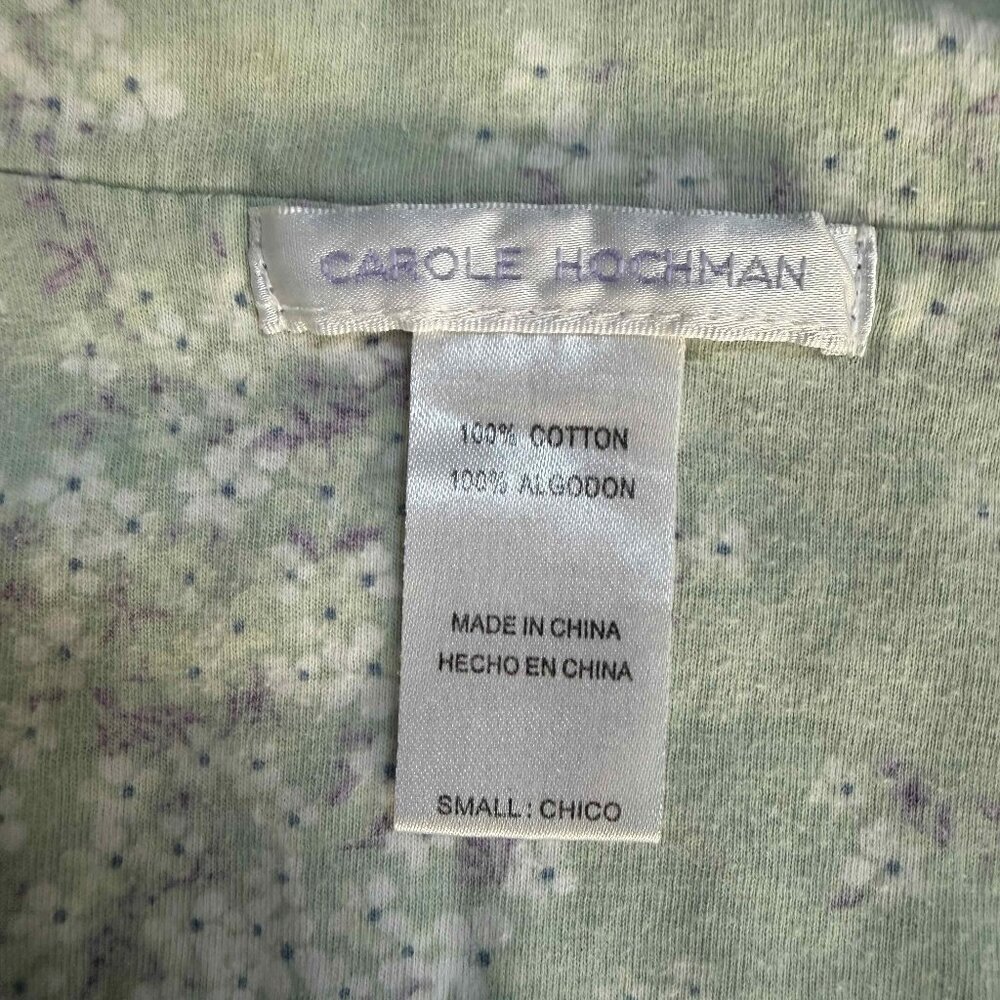Carole Hockman Pajama Set with Cherry Blossoms Sz Small - Picture 4 of 9